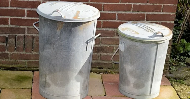 Sealed metal trash cans, the safe way to store stain rags before disposal