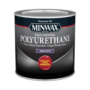 Minwax Fast Drying Polyurethane clear satin wood finish