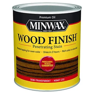 Minwax honey oak wood stain can