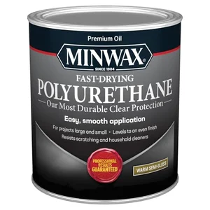 Minwax Fast Drying Polyurethane clear semi-gloss wood finish