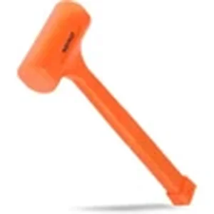 3 pound neon orange dead blow hammer for no-mar heavy striking