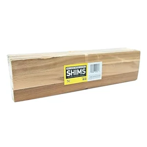 Nelson cedar wood shims for leveling baseboard