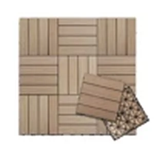 NewTechWood composite deck tiles, 1x1 foot interlocking squares