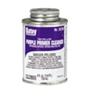 Oatey purple PVC primer for faster cement drying