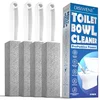 Pumice stone with handle for toilet bowl scale removal