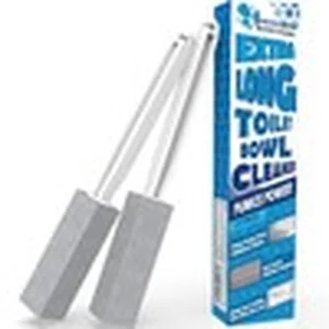Pumice stone with handle for toilet hard water stains