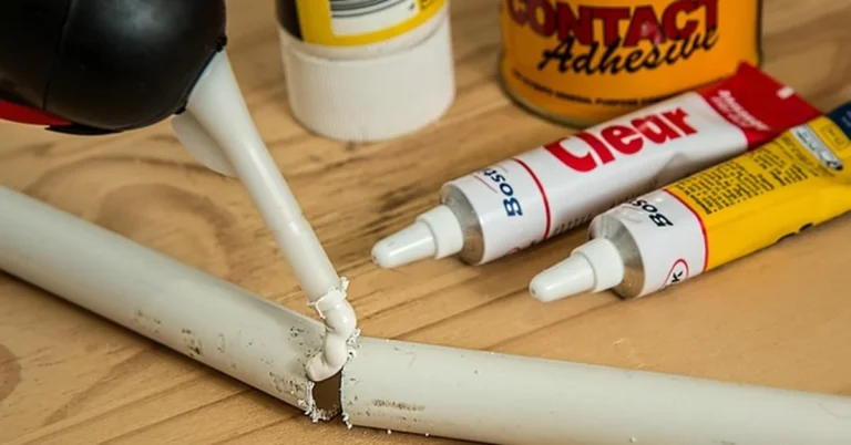 Applying adhesive cement to a PVC pipe joint before it dries