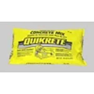 Quikrete concrete mix bag for setting deck posts