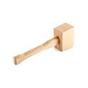 QWORK beech wood carpenter mallet 9.5 inch