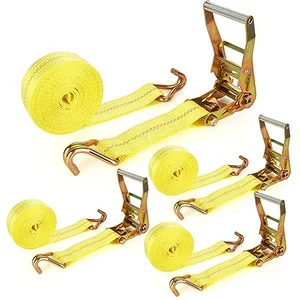 4 pack heavy duty ratchet straps rated 10000 lbs