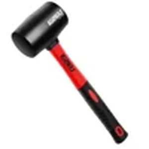 Rubber mallet for setting tarp grommets