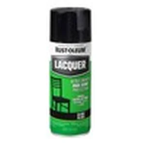 Rust-Oleum black lacquer spray paint can