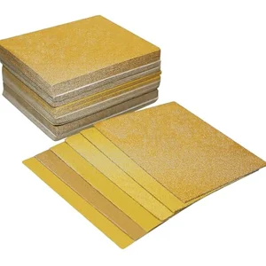 Assorted sandpaper sheets from 60 to 220 grit
