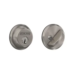 Schlage B60N single cylinder deadbolt satin nickel
