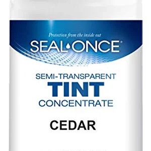 Seal-Once wood stain tint concentrate bottle