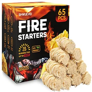 Shwuevei 65 piece natural fire starter pack