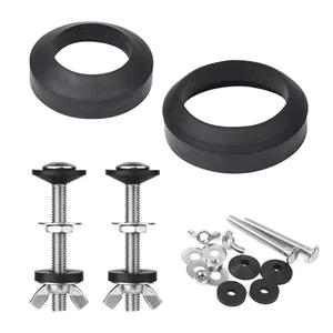 Stainless steel toilet tank to bowl bolt and gasket kit