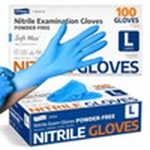 Supmedic nitrile exam gloves powder free 100 pack