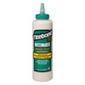 Titebond III waterproof wood glue for assembling and repairing a DIY seating bench