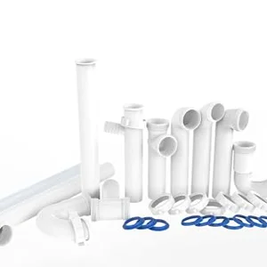 Universal P-trap replacement kit for kitchen and bathroom sinks