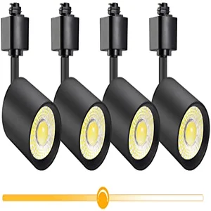 VANoopee dimmable LED track lighting heads black H type