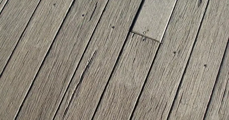 Weathered wooden deck boards planks closeup