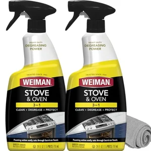 Weiman heavy duty stove and oven cleaner degreaser 2 pack