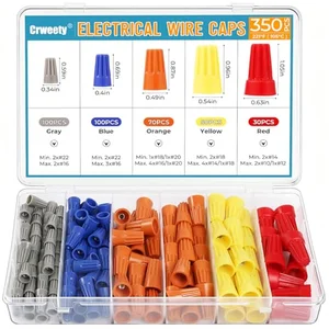 Wire nut connector assortment kit for ceiling fan wiring connections