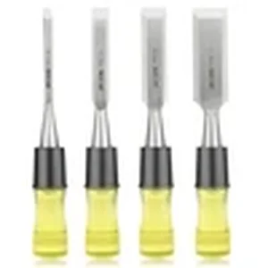 4 piece wood chisel set for squaring hinge corners
