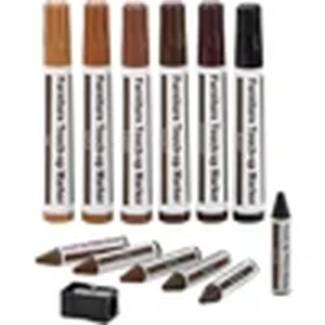 Wood marker and wax stick furniture repair kit set of 13