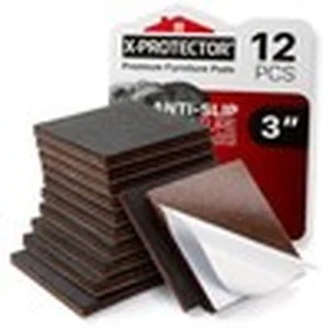 X-Protector square non-slip furniture grippers 3 inch