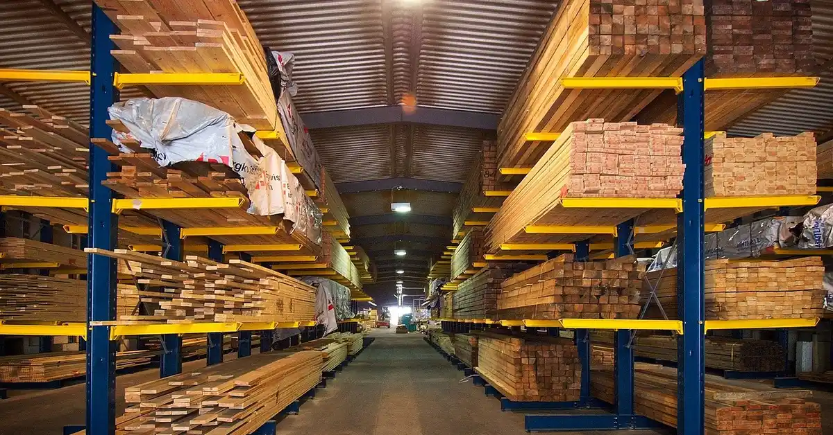 Stacked plywood sheets of the type used for subfloor layering