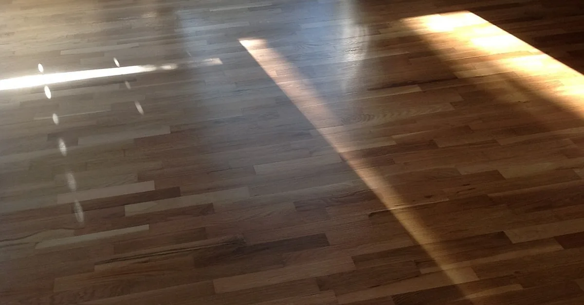 Vinyl plank flooring installed in a room showing plank seams