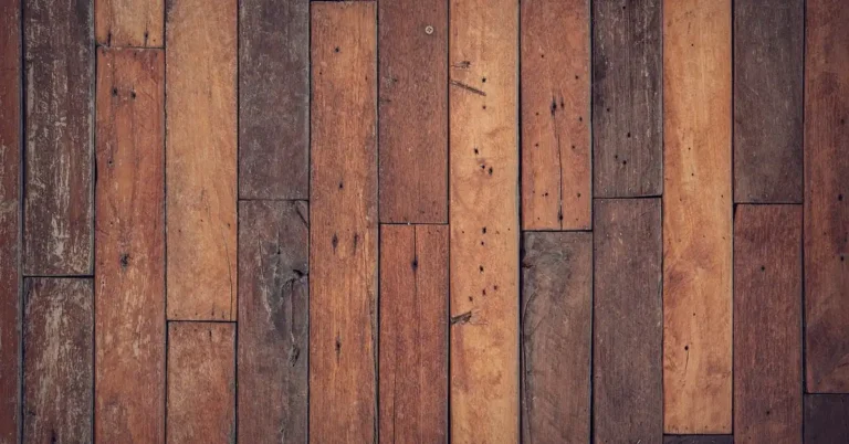 Wooden plank flooring