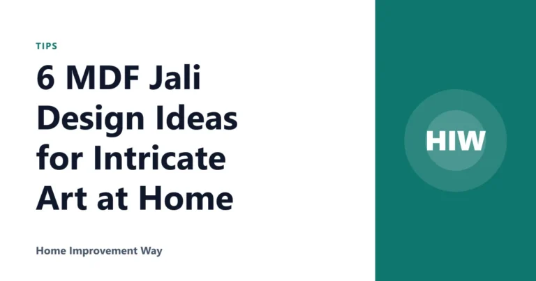 6 MDF Jali Design Ideas for Intricate Art at Home
