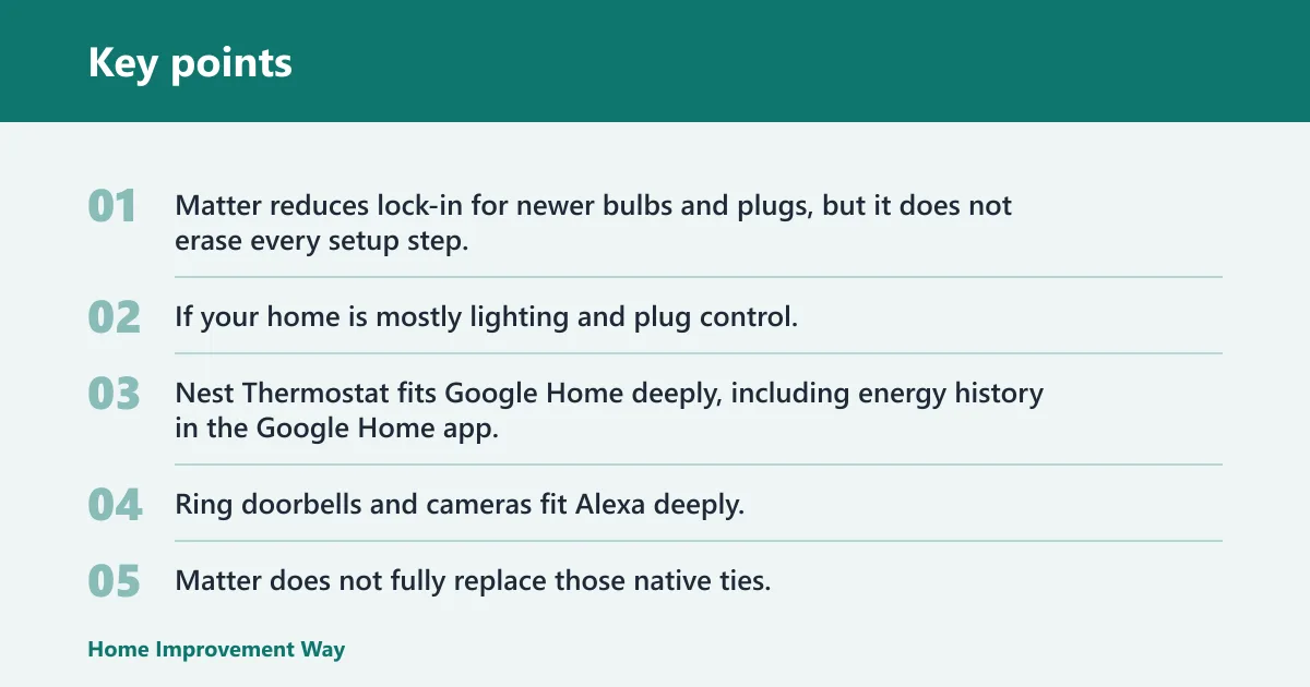 Key points: Smart device compatibility table