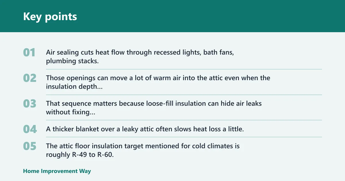 Key points: What matters more: insulation or ventilation?