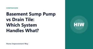 Basement Sump Pump vs Drain Tile: Which System Handles What?