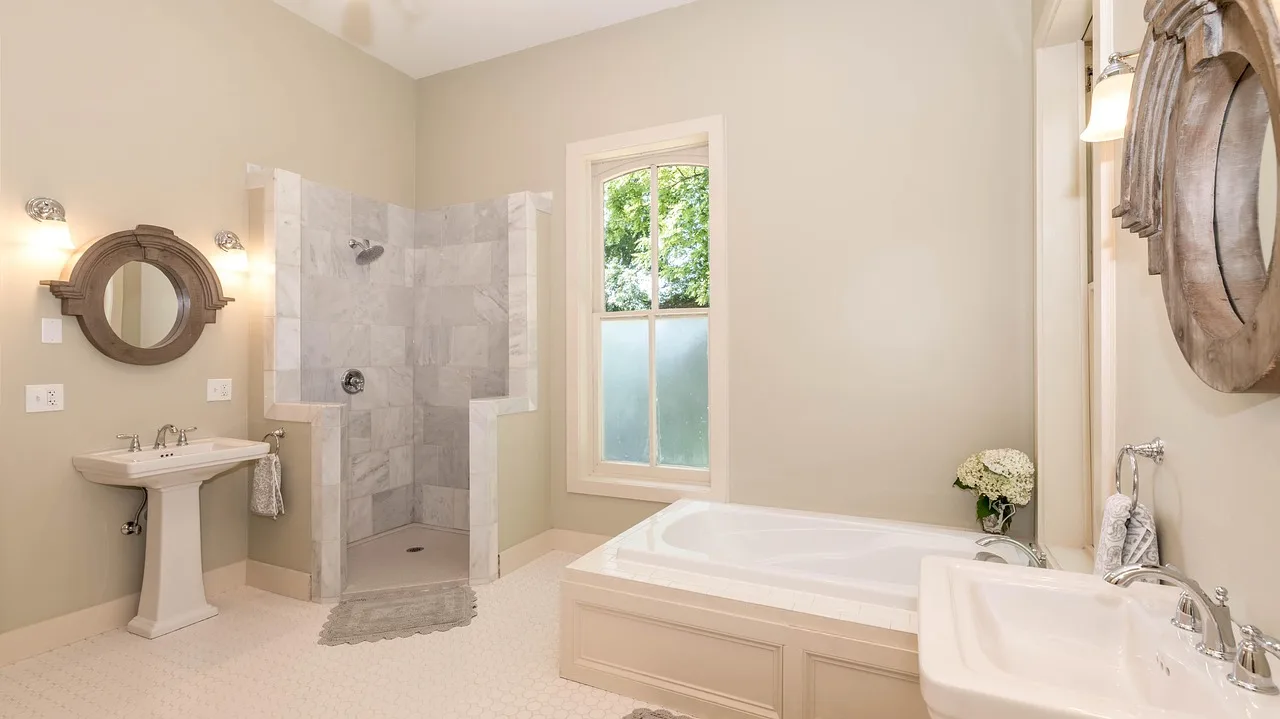 What should you use in a mixed shower?