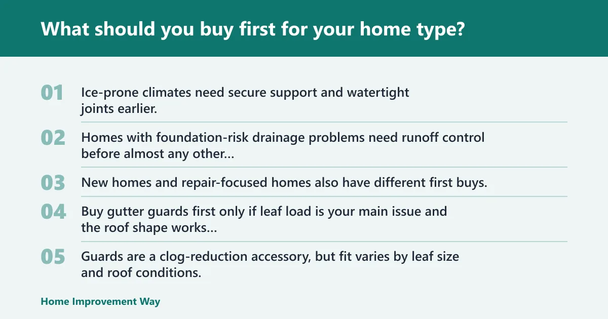 Steps: What should you buy first for your home type?