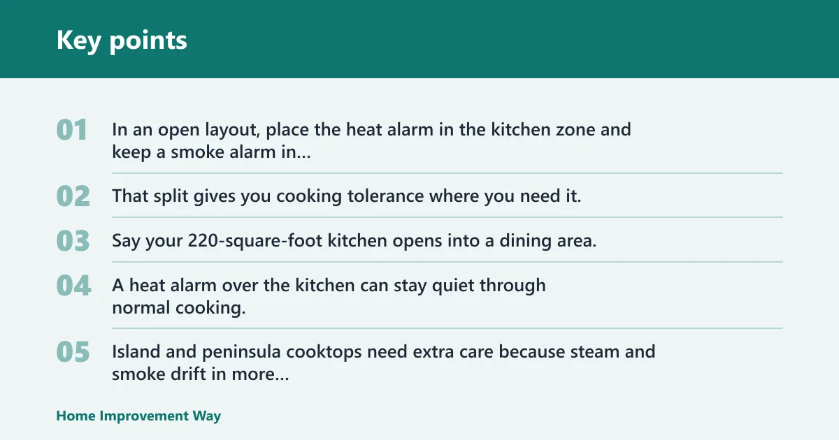Key points: What is the best detector for a kitchen?