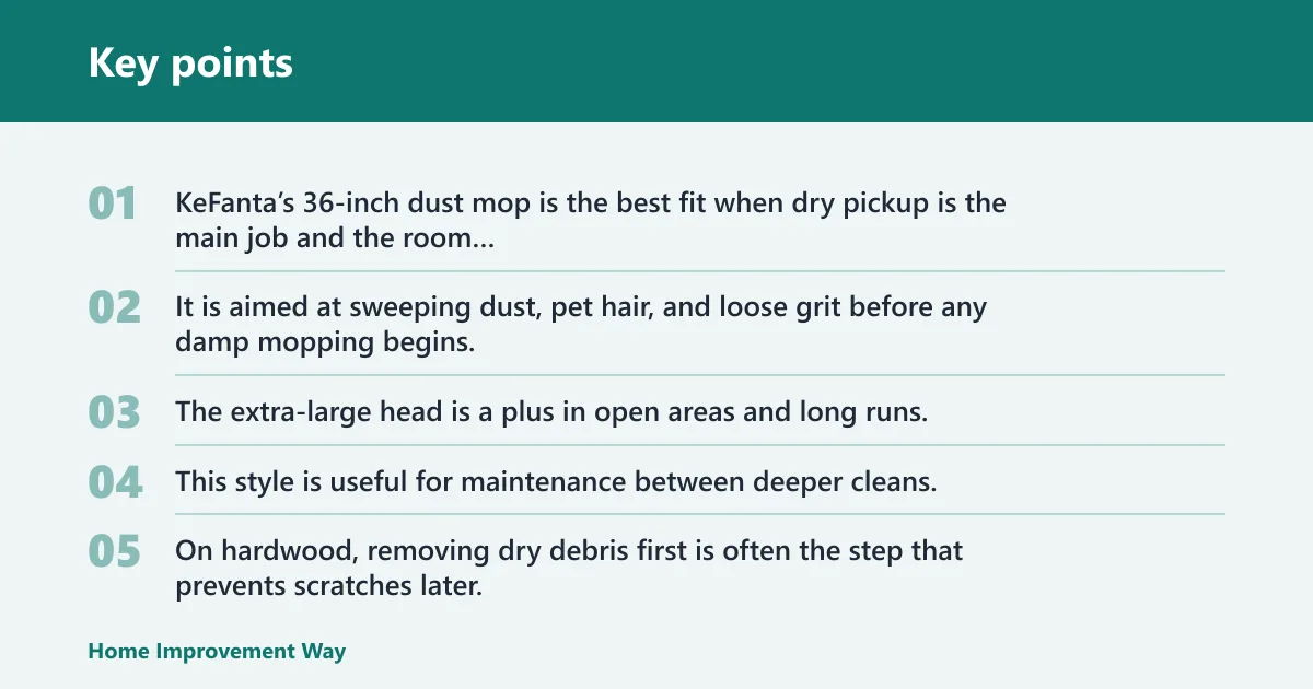 Key points: Dusting pads: best for pet hair pickup