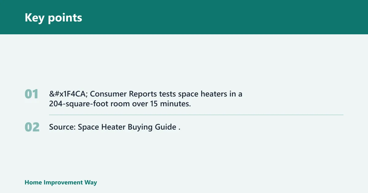 Key points: Heater placement decision table