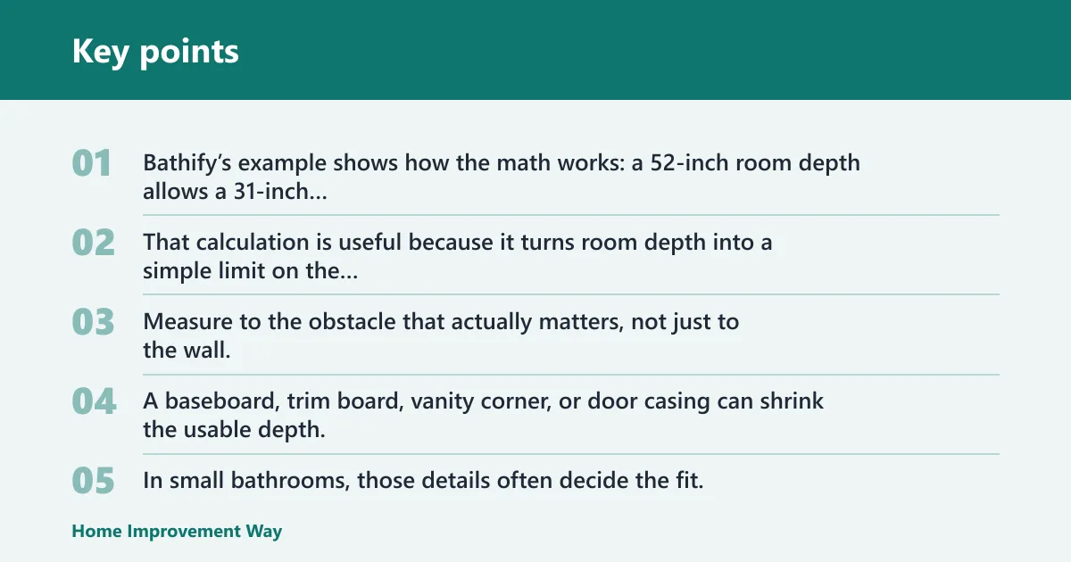 Key points: How much clearance do you need in front of a toilet?