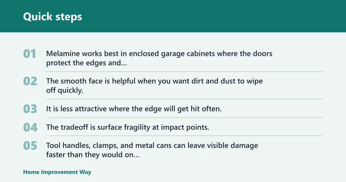 Quick steps: Melamine-laminate panels: best for wipe-clean storage