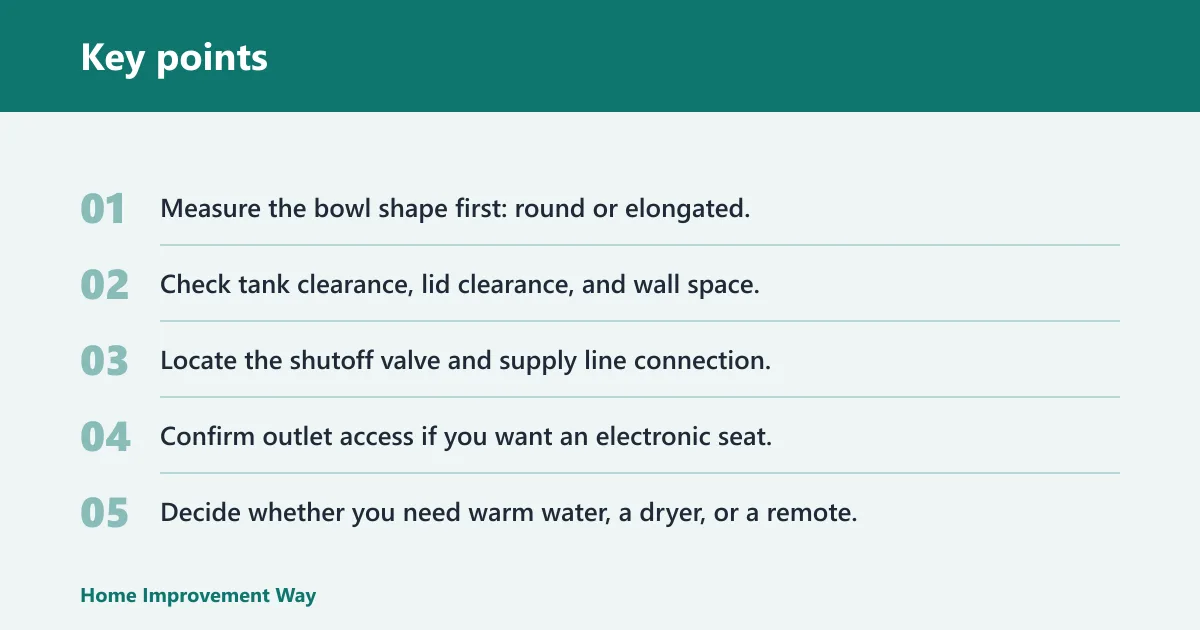 Key points: Choose Bidet Attachment if… / Choose Bidet Seat if…