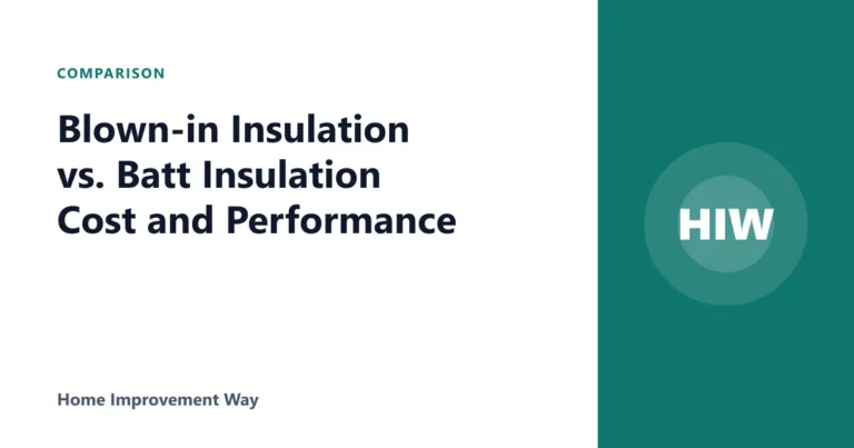 Blown-in Insulation vs. Batt Insulation Cost and Performance