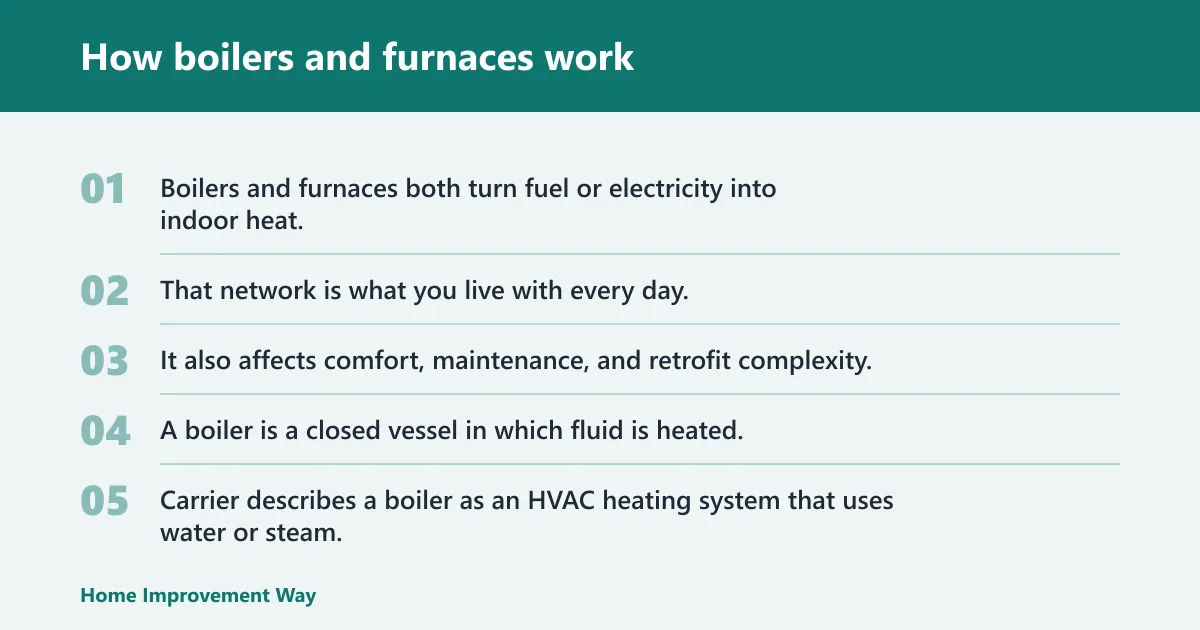 Steps: How boilers and furnaces work