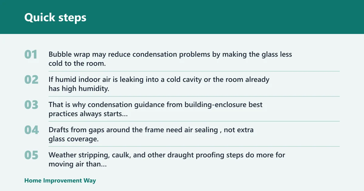 Quick steps: What it will not fix