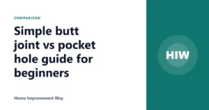 Simple butt joint vs pocket hole guide for beginners